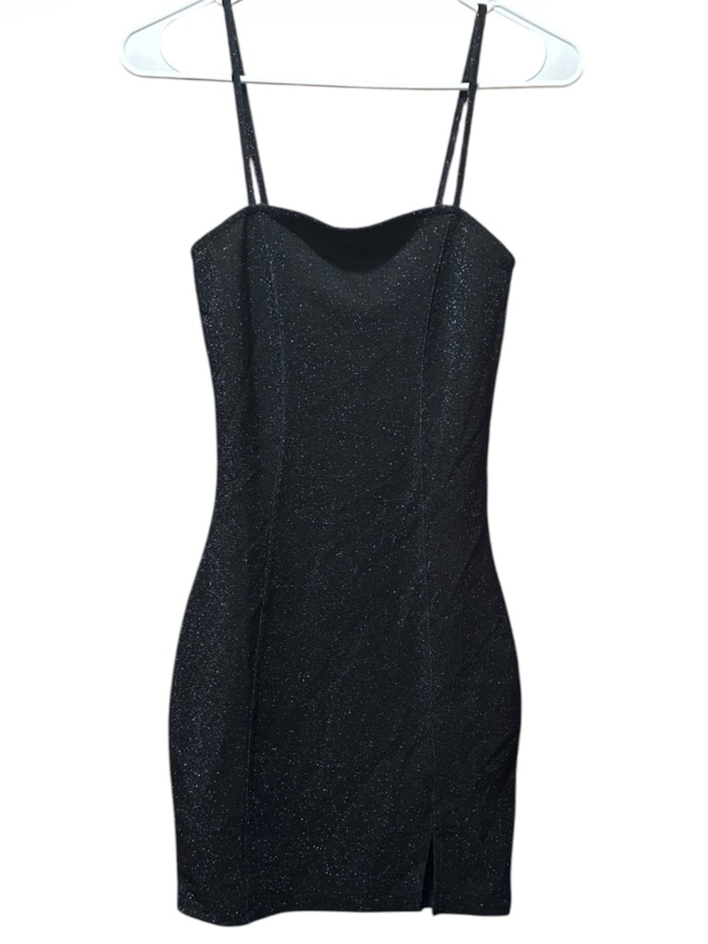 Divided Black Sparkle Spaghetti Strap Bodycon Dress